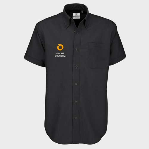 BC Kurzarm-Oxford-Hemden bedrucken 