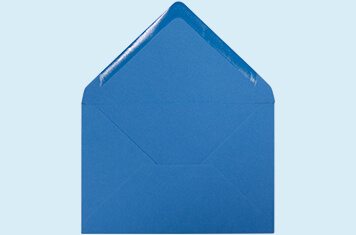 Briefumschlag Kingfisher Blau C6