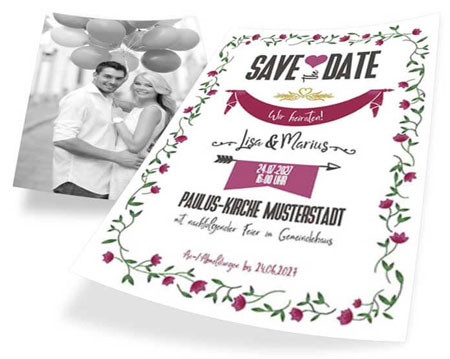 Save the Date Karten Vintage