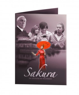 DVD Inlay Faltblatt Designbeispiel Sakura