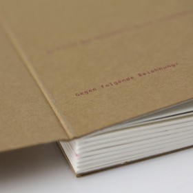 Druck Naturpapier Buch, DIN A 6, 105 x 148 mm