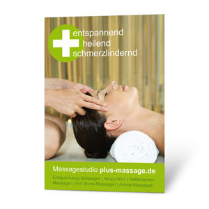 Wunderschönes Massage-Motiv für Wellness-Dienstleister