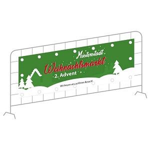 Auffälliges Banner für Ihren Weihnachtsmarkt