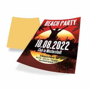 Sie suchen einen klassischen Flyer für Ihre Beach-Party?