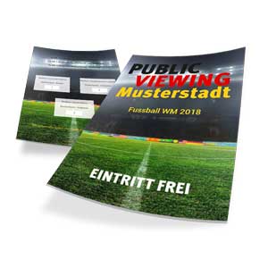 Flyer für Ihr Fußballevent im kompakten A5-Format
