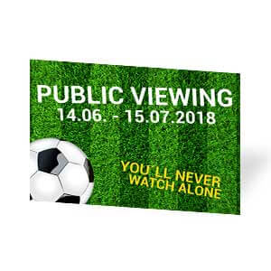 Bewerben Sie Ihr Fußballevent mit diesem Plakat m A2-Querformat