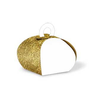 Hochzeits-Geschenkverpackung mit edler Goldstruktur