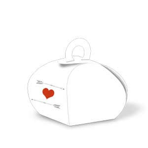 Geschenkbox mit Herz und Pfeil Motiv online erweiterbar