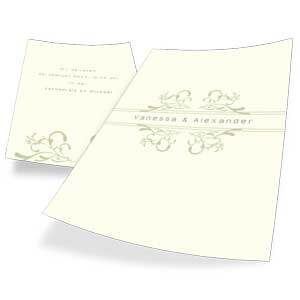 Hochzeits-Karten A5 dezent und stilvoll