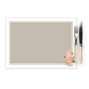 Tischset mit Flieder-Illustration für Ihre Hochzeitsfeier