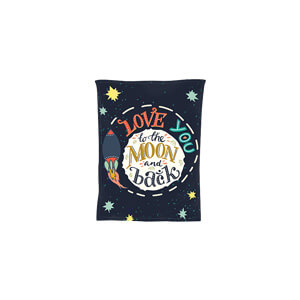 Lassen Sie diese Decke sprechen: Love you to the moon and back