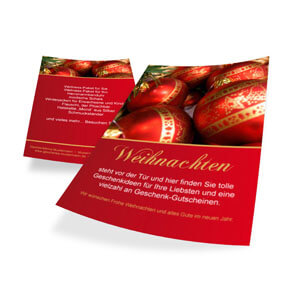 Gestalten Sie kinderleicht online einen Flyer für Ihre Weihnachtsaktion