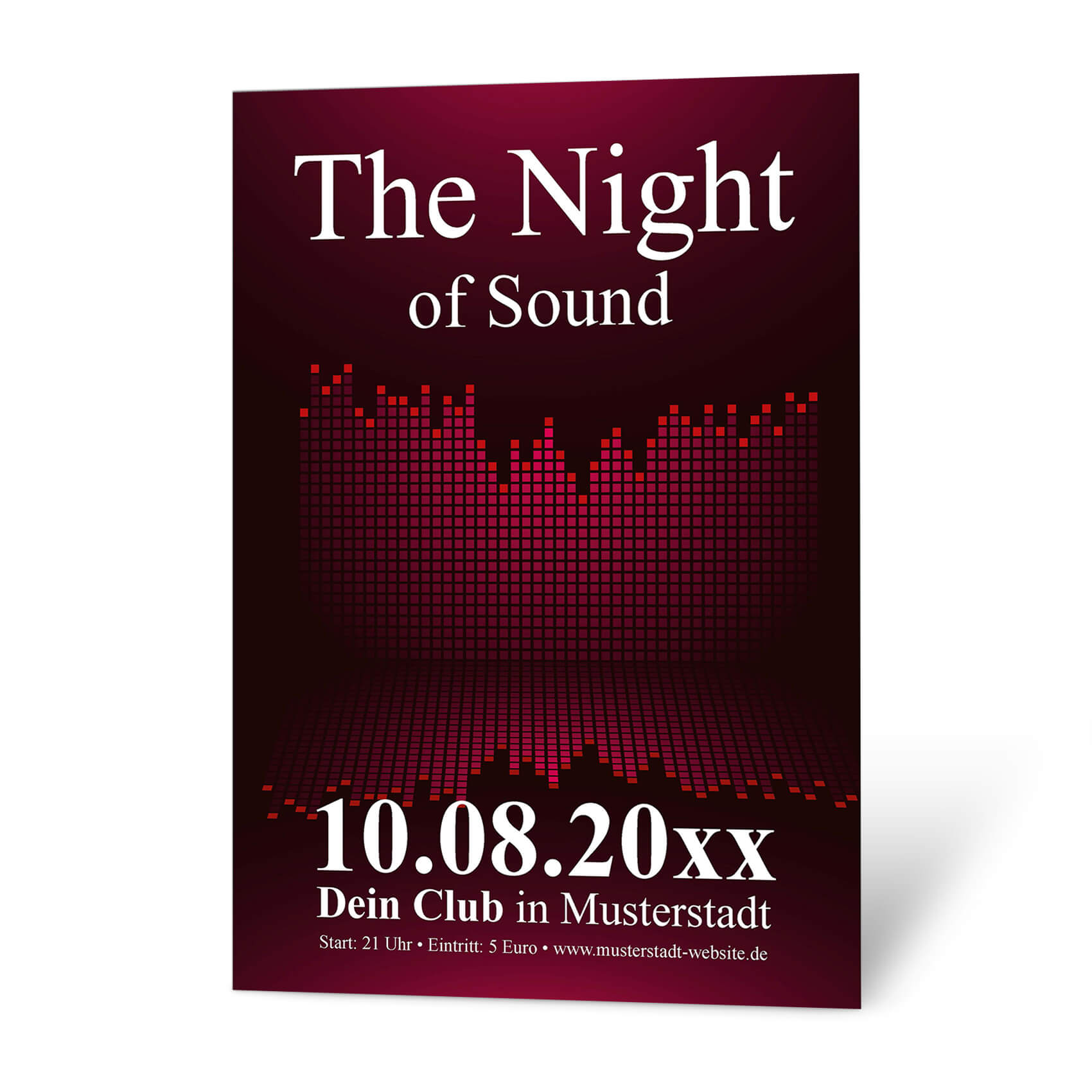 The Night of Sound - ein prächtiges Plakat A2 für eine grandiose Musiknacht gestalten