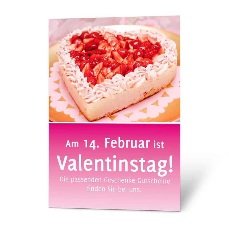 Sie sind Bäcker oder Konditor und wollen zum Valentinstag Geschenk-Gutscheine verkaufen?