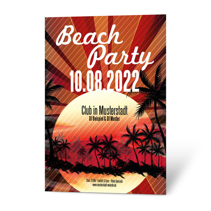 Sie suchen eine neue Aufmachung für Ihre Beachparty? Bitteschön. Hier ist die karibische Abendsonne für Ihr Event.