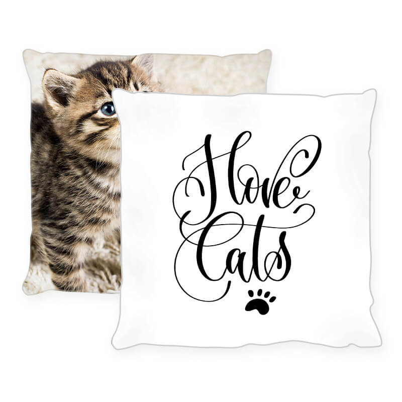 Tolles Katzen-Kissen mit individuellem Foto