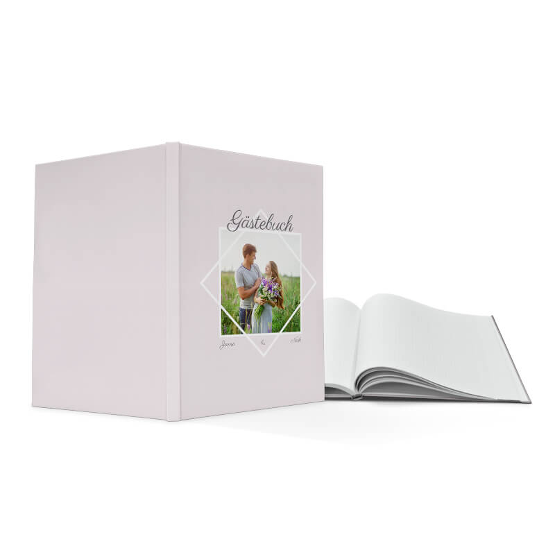 Gästebuch in edlem Hardcover für die tollen Hochzeitswünsche Ihrer Gäste