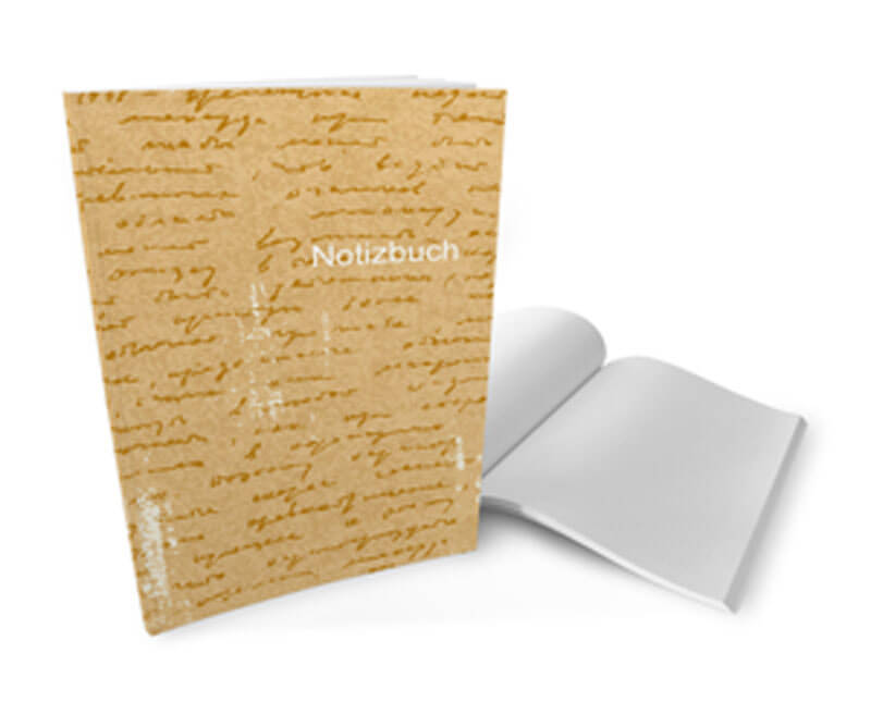 A5 Softcover-Notizbuch mit verspieltem Umschlagdesign