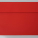 Briefumschlag C5 Rot Rückansicht