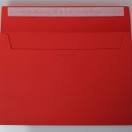 Briefumschlag C5 Rot geöffnet