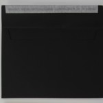 Briefumschlag C5 Schwarz geöffnet