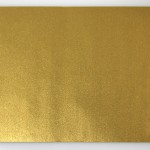 Briefumschlag Gold, 110×220 mm Vorderansicht