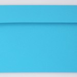 Briefumschlag C5 Blau Rückansicht