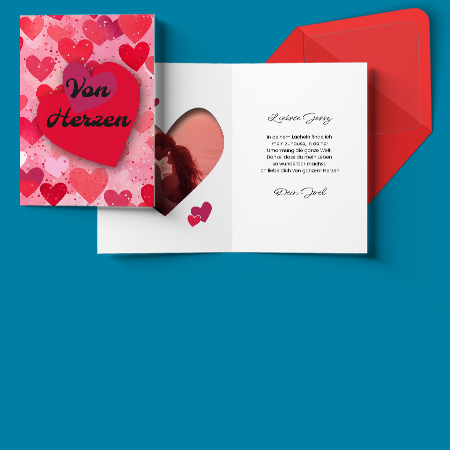 Valentinskarte selbst gestalten