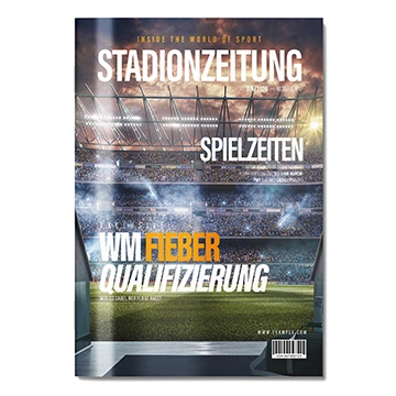 Stadionzeitung mit Umschlag