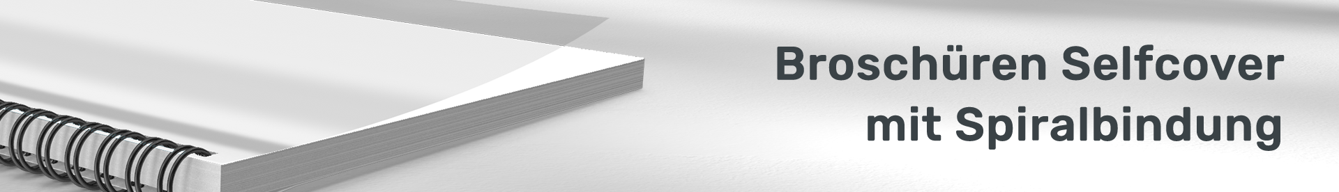 Broschüre Selfcover mit Spiralbindung
