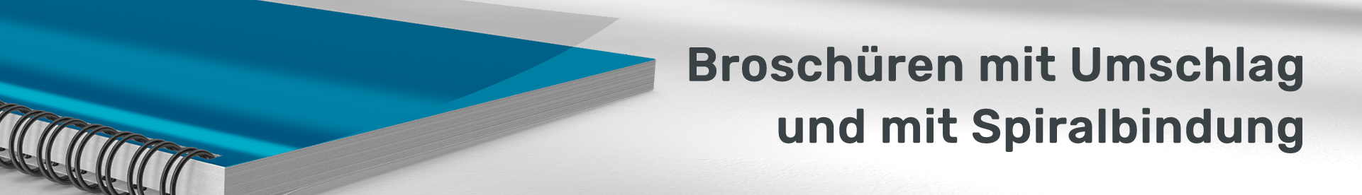 Broschüren mit Spiralbindung