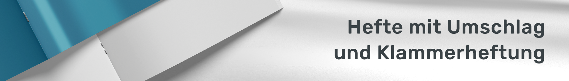 Hefte mit Umschlag und Klammerheftung drucken