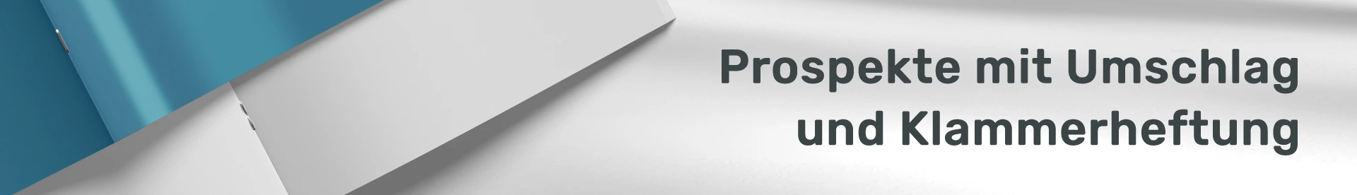 Prospekt mit Umschlag und Klammerheftung drucken