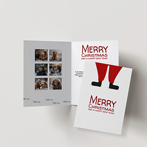 Weihnachtsklappkarten Gestaltungsvorlagen