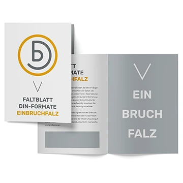 Faltblätter Einbruchfalz