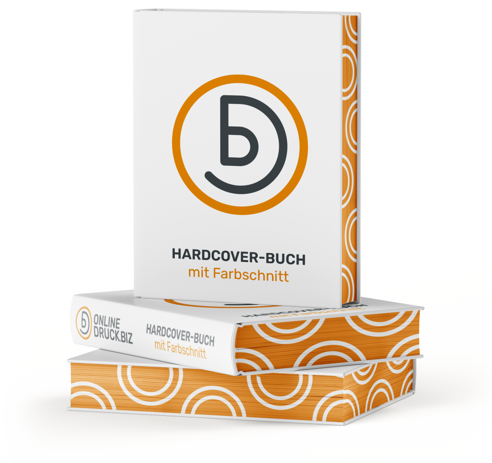 Buch Hardcover mit Farbschnitt