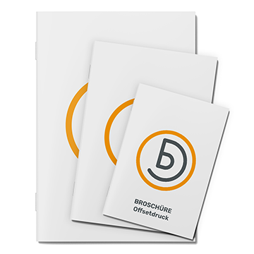 Broschüre Selfcover mit Klammerheftung