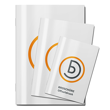 Broschüre mit Umschlag mit Klammerheftung