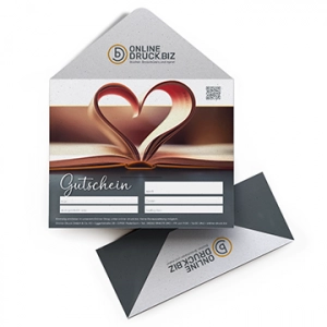 Gutschein in Briefumschlagoptik