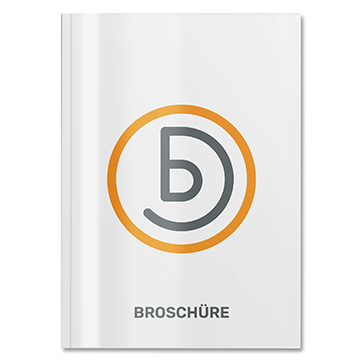 Broschüre mit Klebebindung
