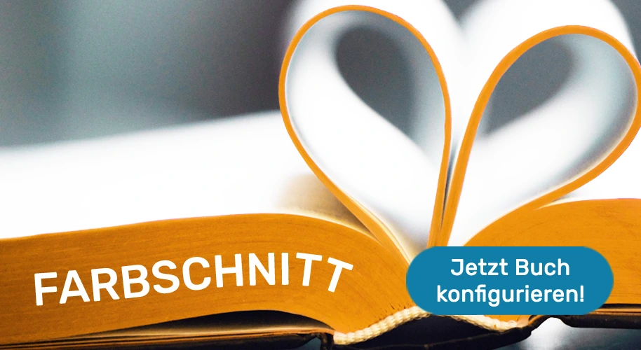 Farbschnitt für Hard- und Softcoverbücher - Jetzt konfigurieren