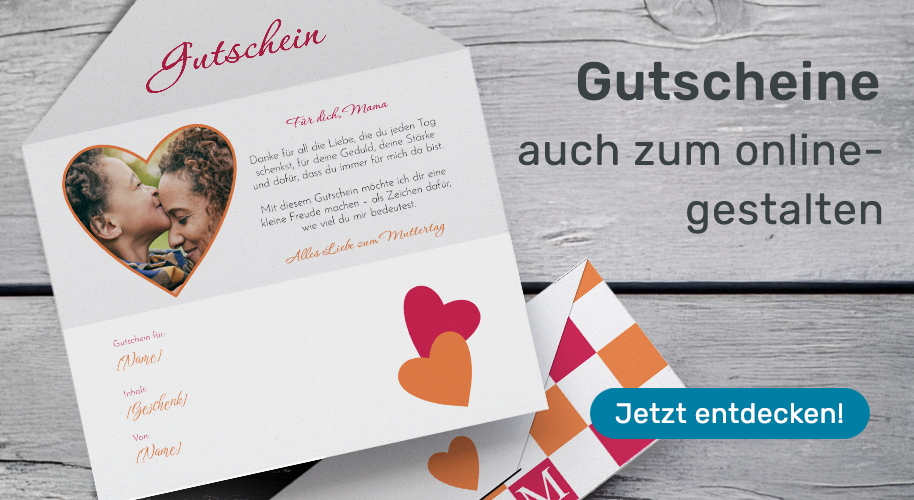 Gutschein in Briefumschlagoptik
