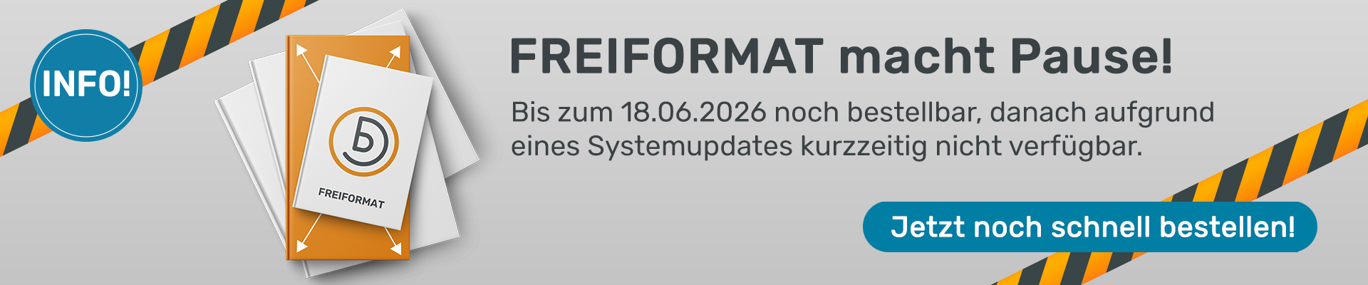 Freiformat macht Pause