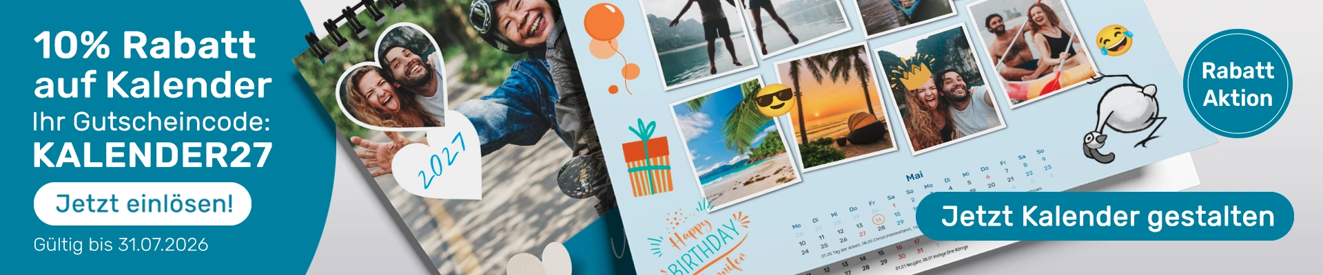 10% Rabatt auf Kalender