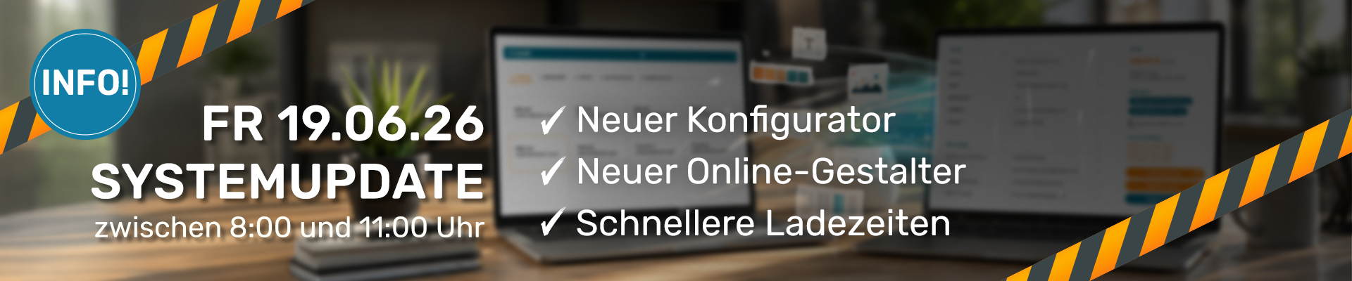 FR 19.06.26 Systemupdate zwischen 8:00 und 11:00 Uhr