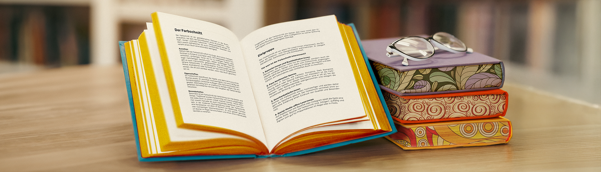 Bücher mit Farbschnitt