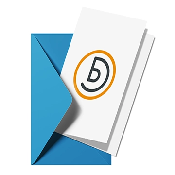 Klappkarte DIN Lang mit Briefumschlag