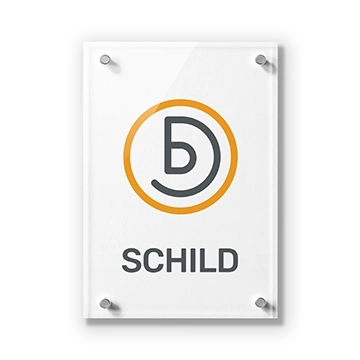 Plexiglas Schild drucken