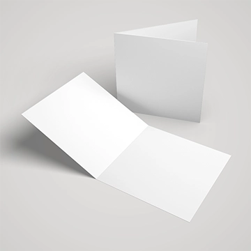 Klappkarte Quadrat gestalten