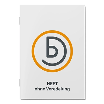 Heft ohne Veredelung drucken